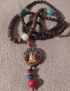 Naszyjnik tybetański Mala korale Budda medytacja