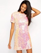 ZARA ASOS True Decadence cekinowa sukienka mini 36