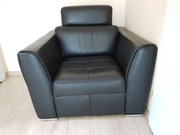 Sprzedam fotel skórzany KATALIA, w kolorze czarnym