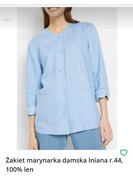 Żakiet marynarka damska lniana r.44, 100% len 