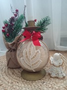 BOMBKA NIETŁUKĄCA RĘKODZIEŁO DIY handmade biały WYPRZEDAŻ