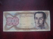 BANKNOT  WENEZUELA 100 BOLIWARÓW 1987 r.