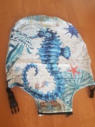 Pokrowiec na walizke kabinowa S konik morski NOWY