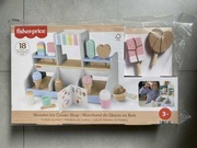 Fisher-Price Drewniana lodziarnia Zestaw z 18 elementami do zabawy