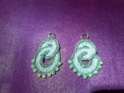 Kolczyki robione na szydełku 