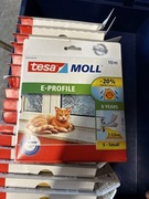 Uszczelka do drzwi i okien MOLL Profil E 10 m biała TESA