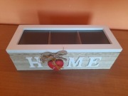 DREWNIANE PUDEŁKO DEKORACYJNE