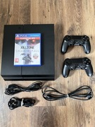Sony PlayStation 4 (PS4, model CUH-1216A) + 2 pady + gra Killzone