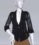 Elegancki koronkowy żakiet - marynarka 