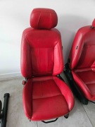 Fotele czerwona skóra unikat, Mondeo MK4 z boczkami