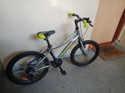 ROWER DZIECIĘCY KROSS HEXAGON MINI 1.0 GRAFITOWO-LIMONKOWY-SREBRNY