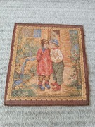 Żakardowy gobelin Dzieci w ogrodzie 