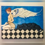 obraz płótno/olej, inspirowany twórczością M.Parks