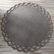 Dywanik ze sznurka bawełnianego z wykończeniem