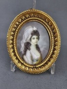 Miniatura portretowa II pol XIX w. Ernst Resch Breslau 