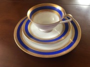 ESCHENBACH Bavaria 1945r. Śliczna filiżanka kobalt