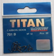 Haczyki Grauvell nr 12 oksydowane 20 sztuk wyprzedaż ( 10 groszy za haczyk)