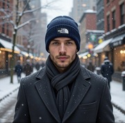 ZIMOWA WYPRZEDAŻ Czapka zimowa THE NORTH FACE Beanie – granatowa