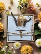 Kartka ślubna z suszonymi kwiatami personalizacja