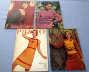 Pramo 1967 Praktische Mode x 4 wykroje Vintage