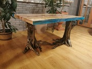 Stół z żywicy kowalstwo artystycznego 