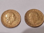 Moneta 200 lirów włoskich 1979 2 sztuki