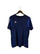 Koszulka Adidas granatowa z logiem paskami l