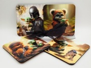 Zestaw podkładek pod kubek - Star Wars - Baby Yoda, pomysł na prezent 