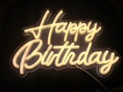 nieużywany napis happy birthday