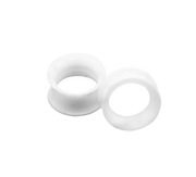 Tunel tunele plug biały silikonowy silikonu 20 mm