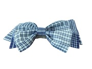 Spinka do włosów. Niebieska w kratę. Damska 