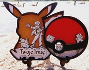 Personalizowana Dekoracja Pokémon  Podstawka | Twoje Imię  Prezent dla Fana