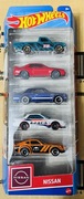 Hot Wheels 5 pak Nissan
