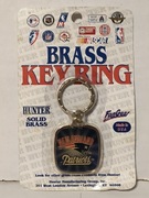 Vintage Mosiężny Breloczek Na Klucze NFL New England Patriots