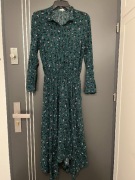 Hush sukienka modny wzór kwiaty floral viscoza hit roz.38 