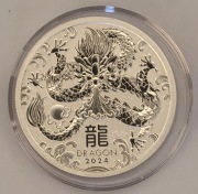 Lunar III: Rok Smoka 1/2 uncji Srebra 2024