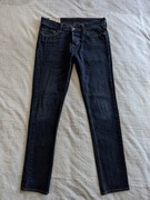 Granatowe spodnie jeansowe jeansy Hollister 30/32 jak nowe