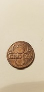 Moneta 5 groszy z 1938 roku
