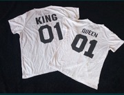 Zestaw koszulek dla par King 01 i Queen 01