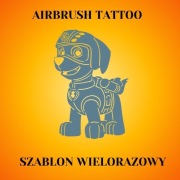Szablon do tatuaży Airbrush, facepainting, wielorazowy Psi Patrol