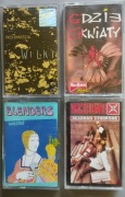 MC WILKI BLENDERS INCROWD GDZIE CIKWIATY ZESTAW 4 X KASETA  POP ROCK FUNK
