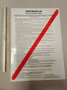 Instrukcja przeciwpożarowa ogólna tablica 25x35 cm