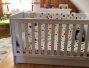 Łóżeczko w dwóch wersjach (ze szczebelkami lub bez) Pinio Marsylian 140x70