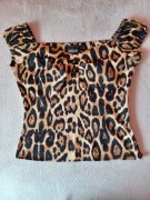 Bluzka damska Dolores marki Collectif w panterkę stylizowana na lata 50s  