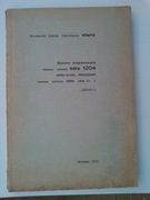 Systemy programowania maszyny cyfrowej Elwro Odra 1204 Algol cz. 2