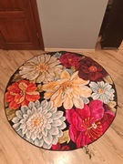 Sedefen Dywan z krótkim włosiem, okrągły, 160 cm