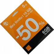 STARTER ORANGE FREE NA KARTĘ -50% 5ZŁ