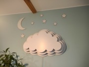 Lampa ścienna kinkiet chmurka do pokoju dziecka E14 mały gwint