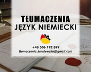 Tłumaczenia język niemiecki - Online 7 dni w tyg. 