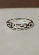 Nowy pierścionek w srebrnym kolorze A'la łańcuch punk rock metal grunge emo